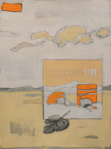 vie suspendue III- variation 3 - encre pigmentée et gouache